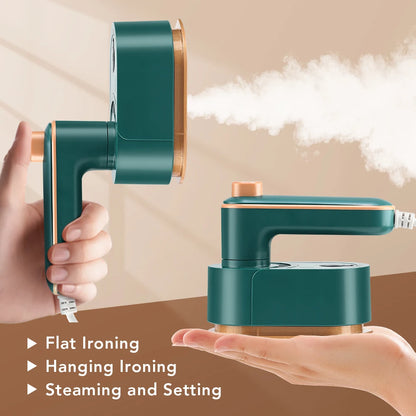 Purilite Select – Mini Foldable Garment Steamer Steam Iron Handheld Portable Home Travelling For Clothes Ironing Wet & Dry Ironing Machine