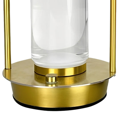 Purilite Select Retro Metal Touch Table Lamp | 3 Color Dimming Ambient Night Light | Rechargeable LED Desk & Bedside Lamp