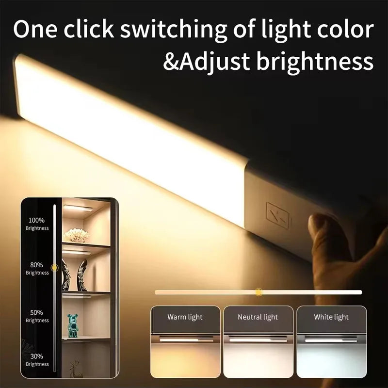 Purilite Select USB Rechargeable LED Motion Sensor Under Cabinet Light Magnetic Dimmable Wireless Night Light