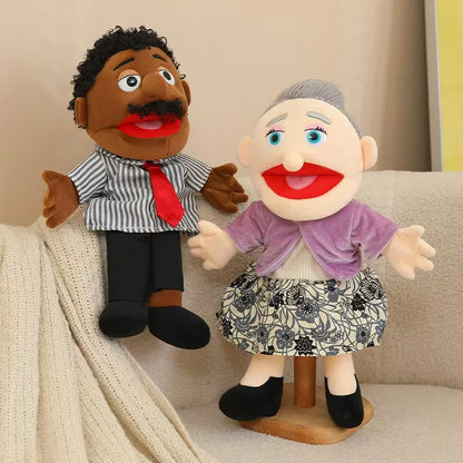 Purilite Select Plush Hand Puppet Family Set | Soft Open Mouth Character Puppets for Kids | Interactive Educational Storytelling Toys