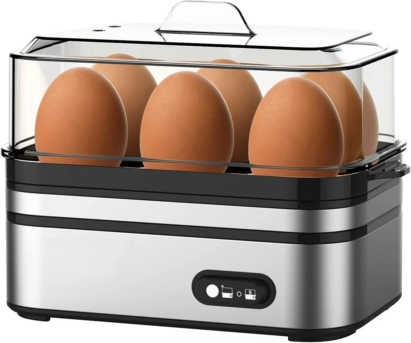 Purilite Select Rapid Electric Egg Cooker 6-Egg Capacity BPA-Free Fast Boil Steamer