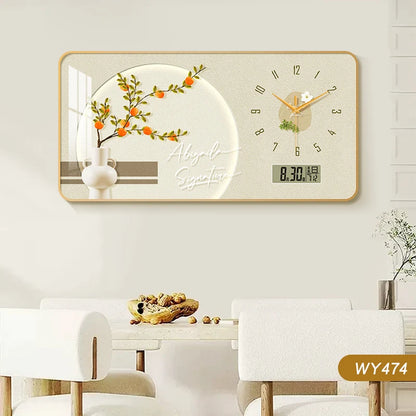 Purilite Select Large Size Flower Artwork Wall Clock