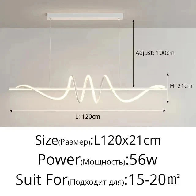 Purilite Select Minimalist Modern Dining Table LED Pendant Light