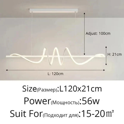 Purilite Select Minimalist Modern Dining Table LED Pendant Light