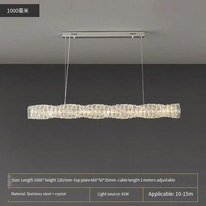 Purilite Select Modern Crystal Pendant Chandelier