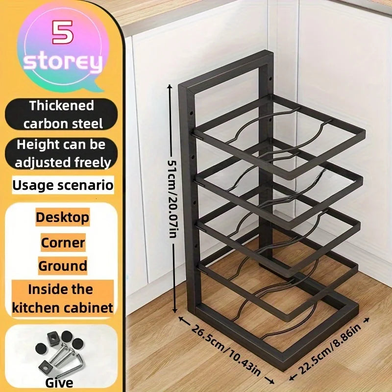 Purilite Select Adjustable Pot Rack Organizer
