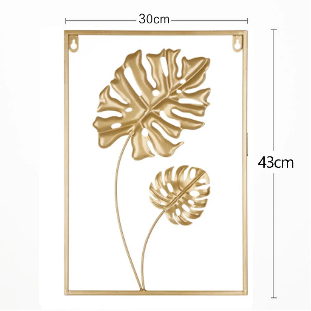 Purilite Select Golden Rectangle Metal Wall Hanging