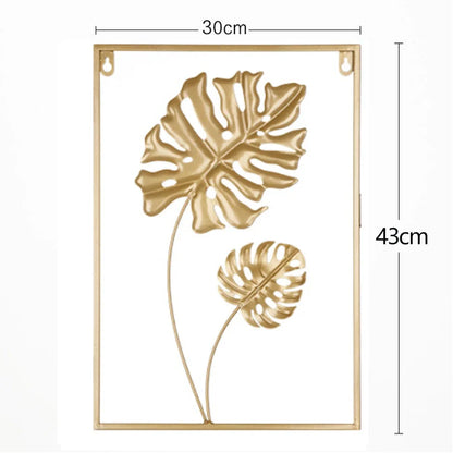 Purilite Select Golden Rectangle Metal Wall Hanging