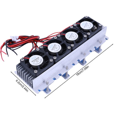 Purilite Select 288W DIY Semiconductor Air Conditioner Cooling System DC 12V 30A Semiconductor Cooling System