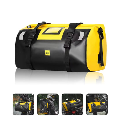 Purilite Select | Universal Motorcycle Waterproof Tail Bag | Back Seat Luggage | 40L / 66L Travel Pack