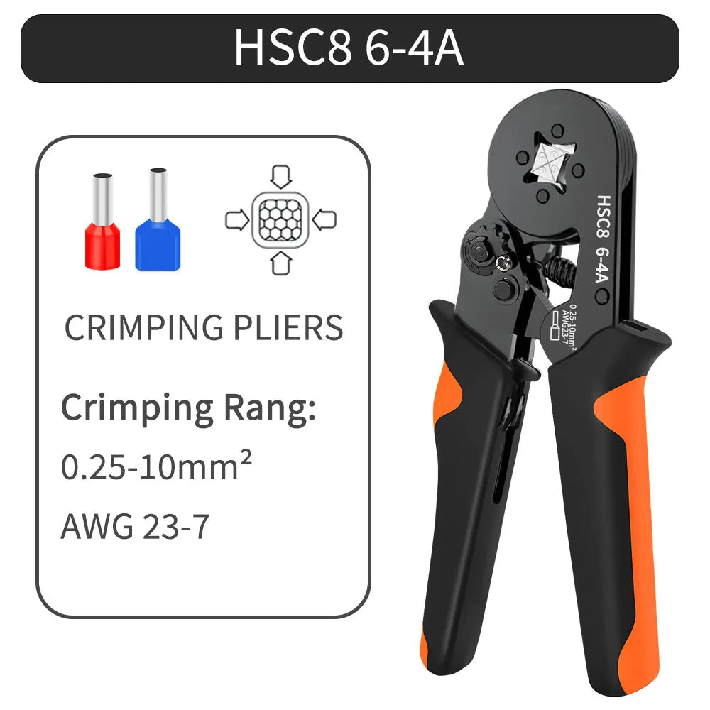 Purilite Select Hexagonal Self-Adjustable Ratchet Ferrule Crimping Tool Kit