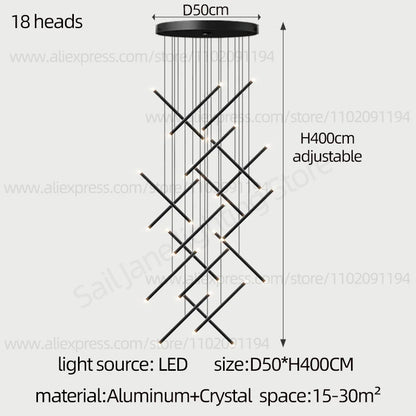 Purilite Select Nordic Style Staircase Pendant Lamp