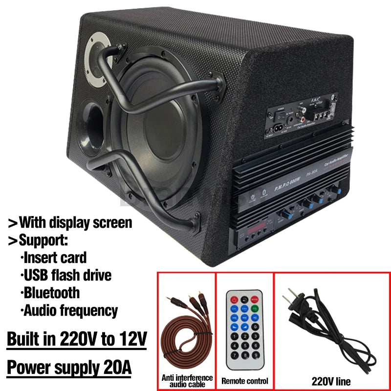 Purilite Select 200W 10-Inch Bluetooth Trapezoidal Subwoofer