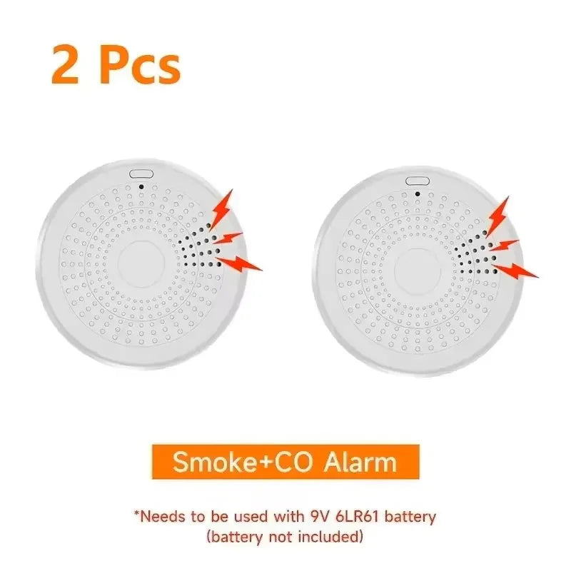 Purilite Select Smart WiFi CO & Smoke Detector | Carbon Monoxide & Smoke Alarm | App Control | 85dB Sound & Light Home Safety Sensor