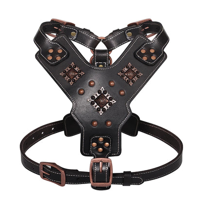 Purilite Select Genuine Leather Dog Harness