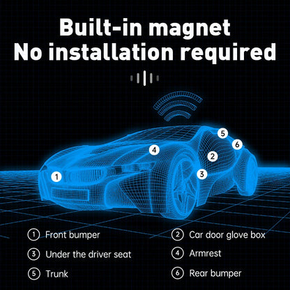 Purilite Select Portable GPS Tracker Wireless Magnetic Vehicle Locator Real-Time Position Tracking Device with Mobile App Support