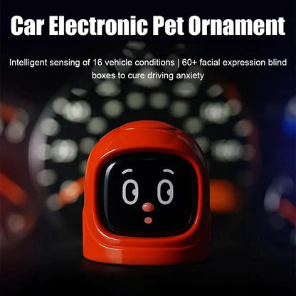 Purilite Select Intelligent Electronic Dashboard Companion Ornament with Interactive Facial Expressions for Car Interior Decoration (Set of 2)
