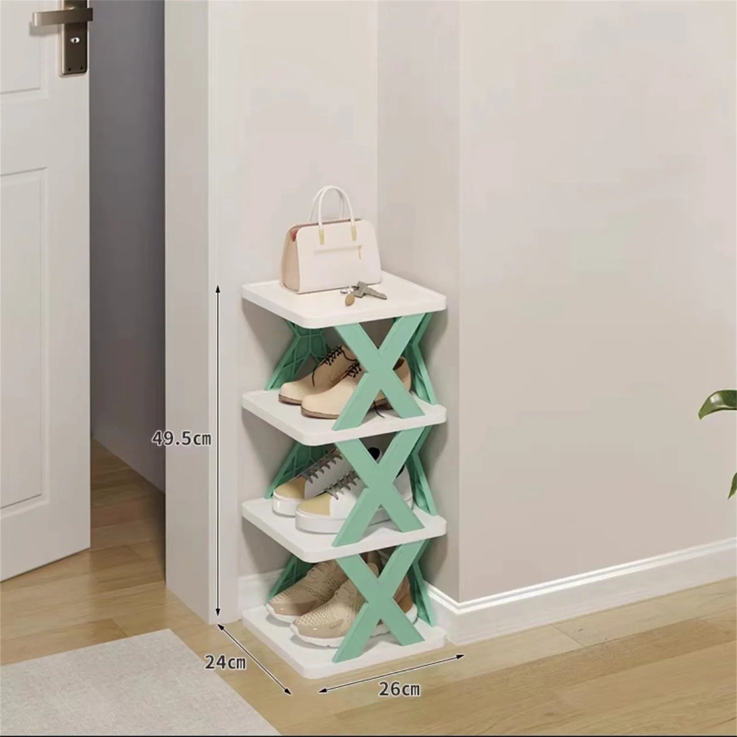 Purilite Select | Multi-Layer Detachable Shoe Rack Organizer | Space-Saving Plastic Shoe Storage Shelf for Home