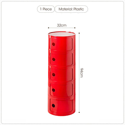 Purilite Select Nordic Net Red Bedside Cabinet