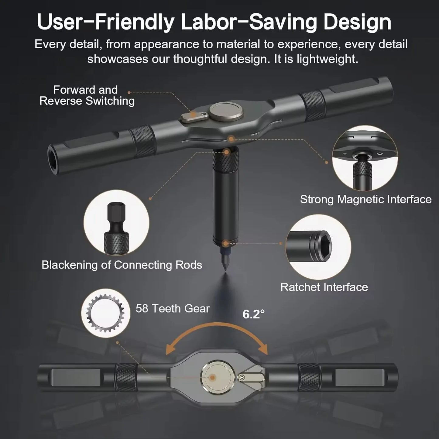 Purilite Select 42-in-1 Magnetic Screwdriver Set – DIY Ratchet Multi-Bit Drive Kit