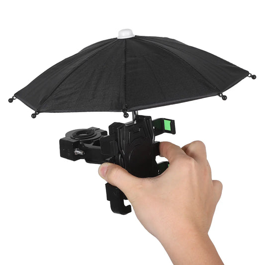Purilite Select Waterproof Bike Phone Holder with Sunshade Umbrella Mount for Cycling Navigation (Set of 2)