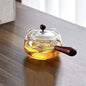 Purilite Select Heat Resistant Glass Teapot | 360° Rotating Transparent Brewing Teapot with Built-In Tea Filter and Comfortable Handle | Large Capacity Boiling Tea Kettle for Home and Office