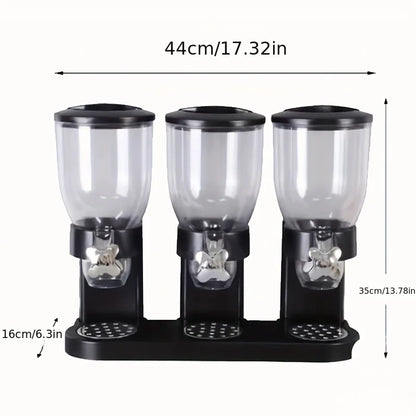 Purilite Select | Single / Dual / Triple Control Dry Food Dispenser | Multipurpose Snack & Cereal Storage Container