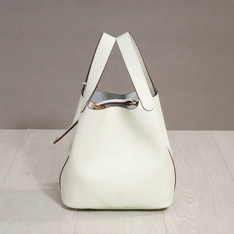Purilite Select Cowhide Bucket Lunch Bag