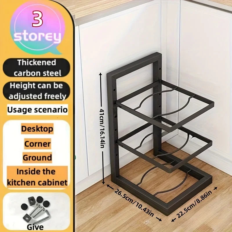 Purilite Select Adjustable Pot Rack Organizer