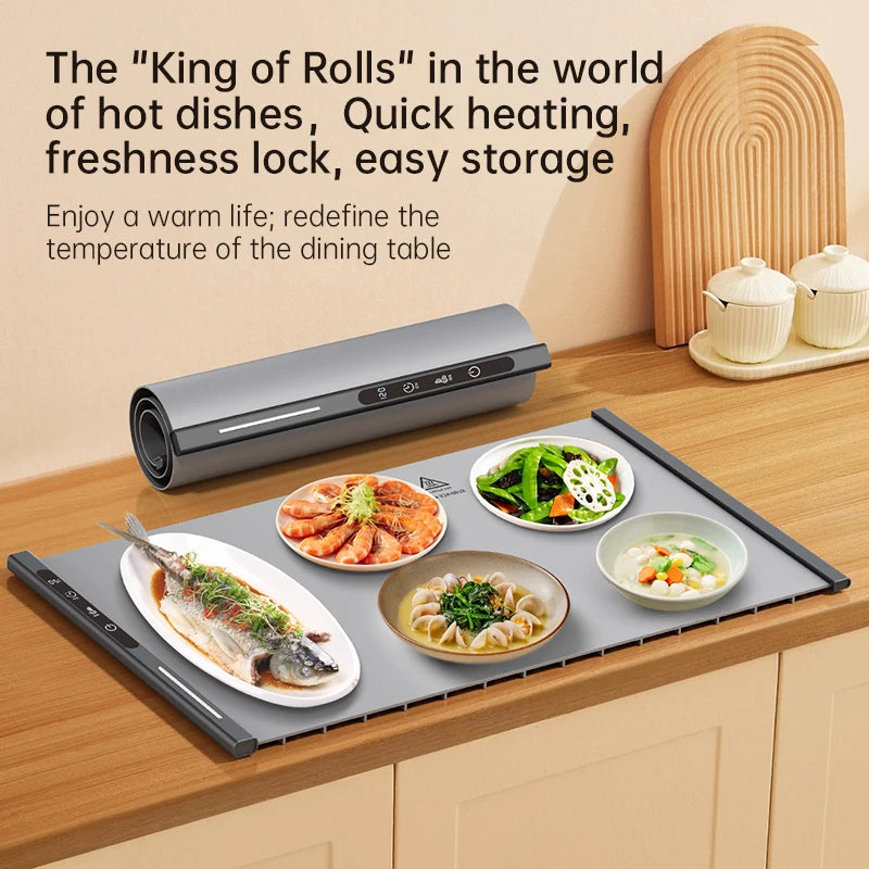 Purilite Select | Flexible Silicone Food Heating Pad | Foldable Electric Food Warming Tray with Smart Thermostat