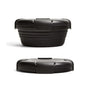 Purilite Select Silicone Folding Lunch Box Set of 3 Portable Collapsible Bowls 1100ml Leak-Resistant Food Storage Containers with Lids