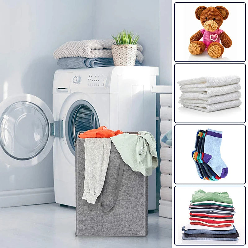 Purilite Select 45L Slim Laundry Basket with Cover