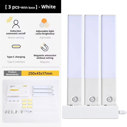 Purilite Select USB Rechargeable LED Motion Sensor Under Cabinet Light Magnetic Dimmable Wireless Night Light