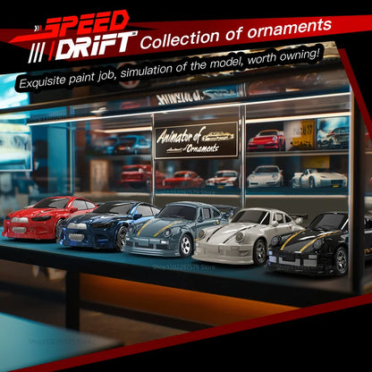 Purilite Select Mini Drift RC Car 2.4GHz 4WD Remote Control Car 1:64 Scale Desktop Racing Toys