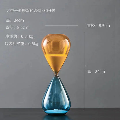 Purilite Select Modern Clear Glass Hourglass Timer