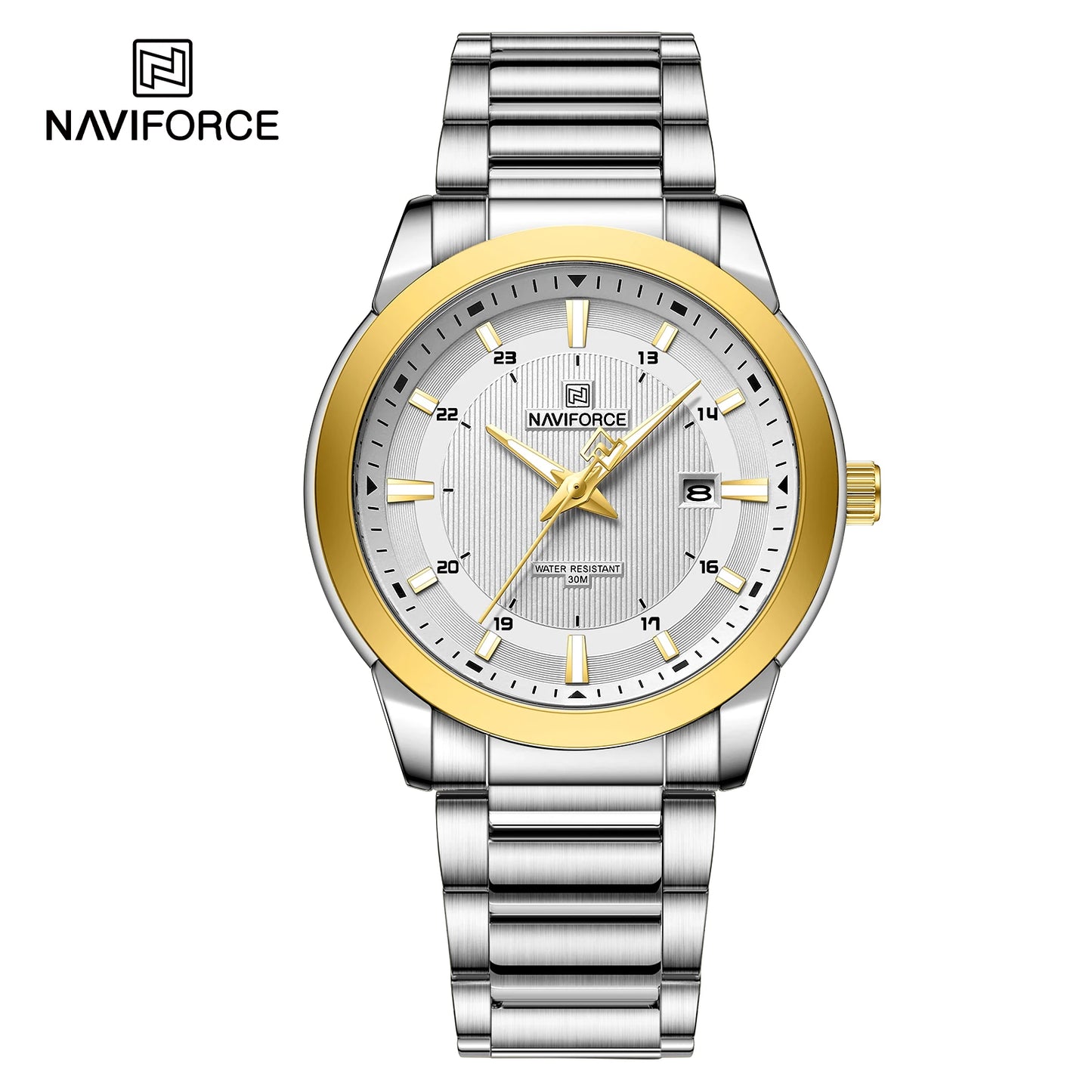 NAVIFORCE NF8029 Men’s Luxury Stainless Steel Quartz Watch