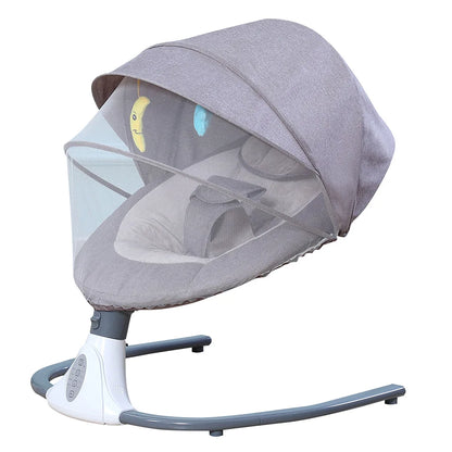 Purilite Select Electric Baby Rocking Chair | BT Infant Rocking Swing | Washable Baby Cradle Seat | Metal Frame Baby Couch | 0-18 Months