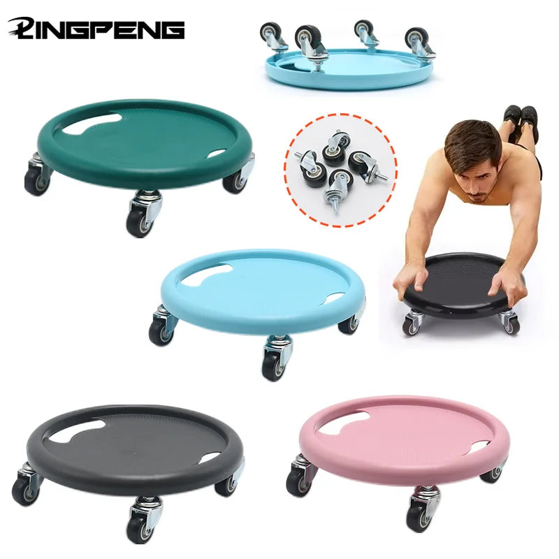 Purilite Select Abdominal Disc Roller Board | 360° Four-Wheel Abs Training Skateboard for Core & Strength Fitness