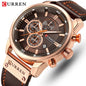 CURREN 8291 Men’s Leather Sports Chronograph Watch