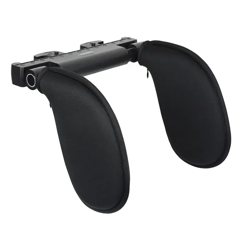 Purilite Select Adjustable Memory Foam Car Neck Pillow with Retractable Head Support for Travel Comfort