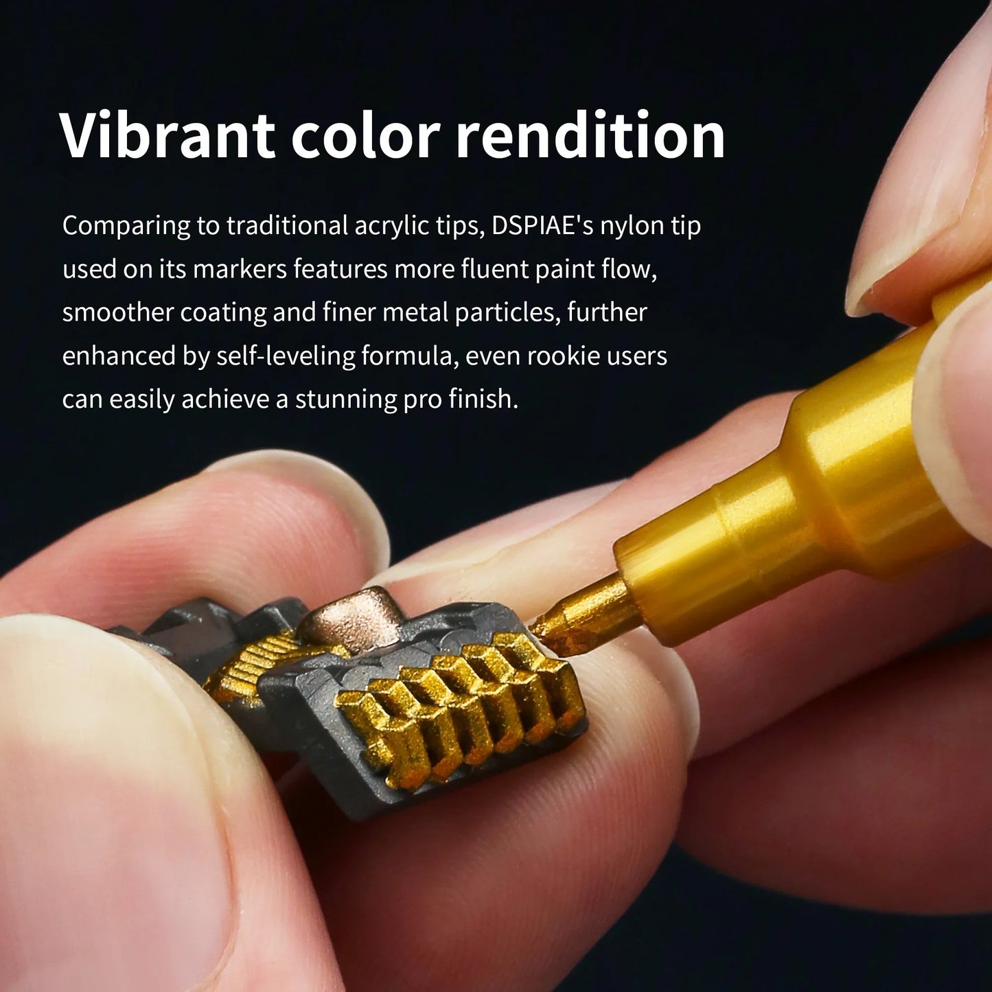 Purilite Select 12-Color Super Metallic Marker Brush Pen Set – Water-Based, Soft Head, High-Temperature Resistant