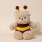 Purilite Select Fluffy Sitting Cattle Plush Toy Soft Stuffed Animal Doll Cozy PP Cotton Companion Gift for Kids & Home Decor