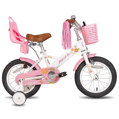 New design flower style 12" 14" 16" baby girls kids bike bicycle with doll seat for 4 5 6 7 years old