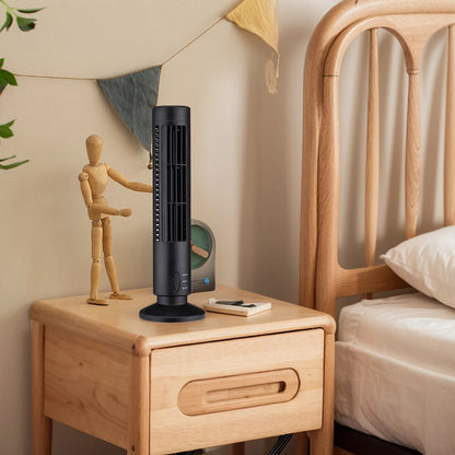 Purilite Select LED Tower Fan Bladeless Cooling Fan 2 Gear Speed Portable Electric Floor Fan