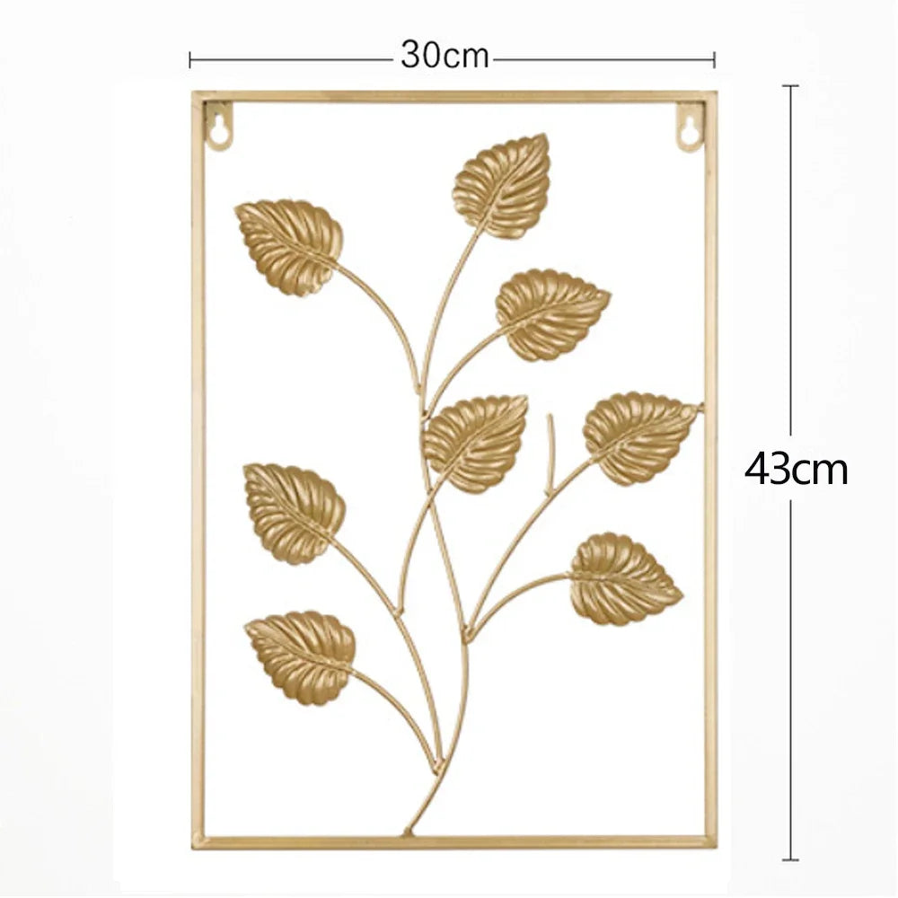 Purilite Select Golden Rectangle Metal Wall Hanging