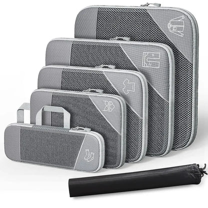Purilite Select 5‑6 PCS Compressed Travel Packing Cubes Set