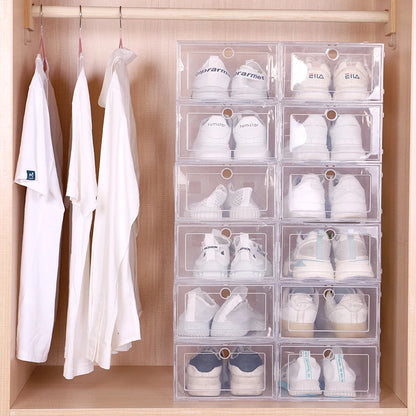 Purilite Select 6pcs/set High-Transparency Shoe Storage Organizer Box