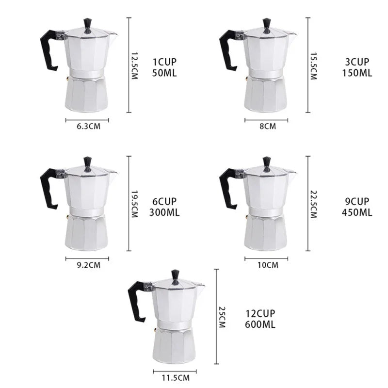 Purilite Select Aluminum Mocha Coffee Maker Pot