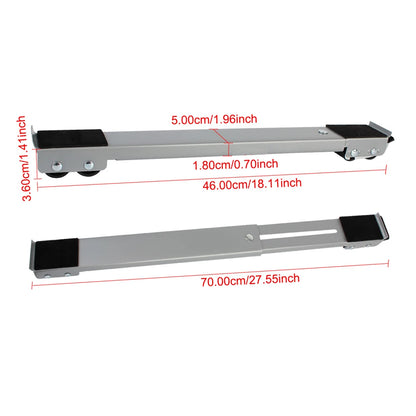 Purilite Select Mobile Roller Bracket | Adjustable Refrigerator & Washing Machine Stand | Heavy Duty 24 Wheel Universal Appliance Base
