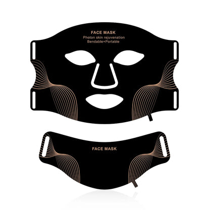 Purilite Select Wireless 7 Color LED Photon Facial & Neck Rejuvenation Silicone Mask